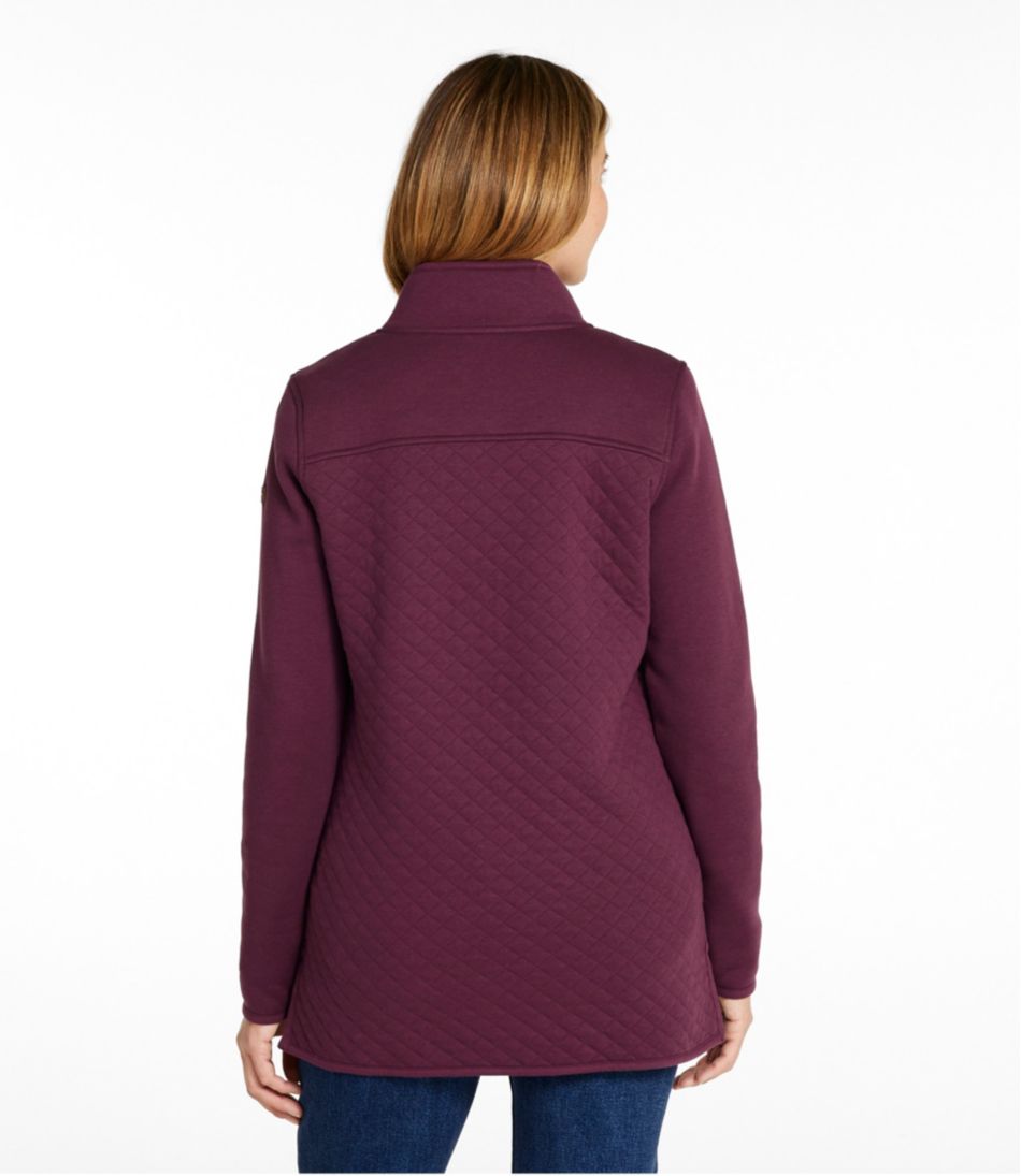 Women's Quilted Sweatshirt, Mockneck Tunic | L.L.Bean