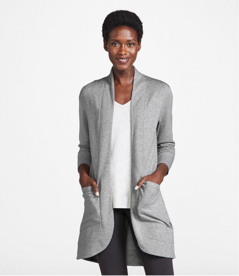 Women's SoftFlex Long Open Cardigan | L.L.Bean
