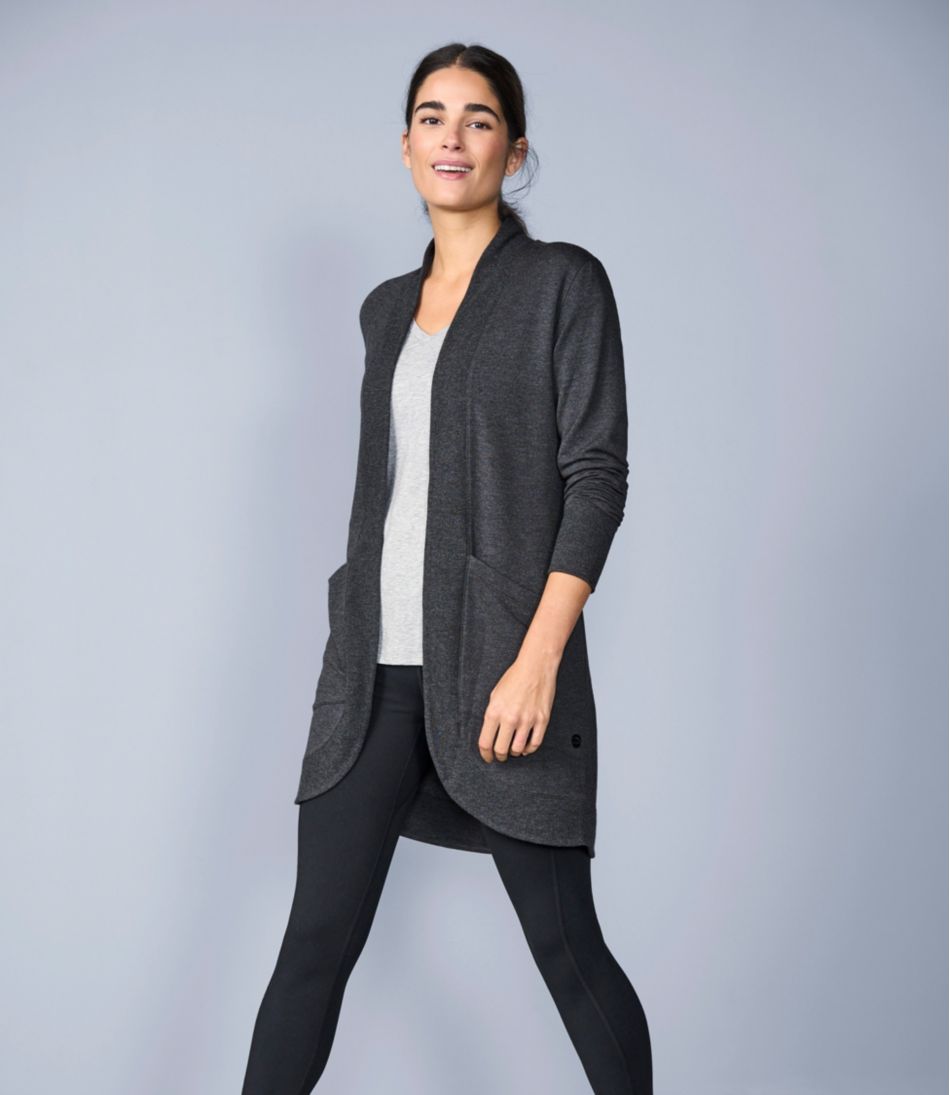 Women's SoftFlex Long Open Cardigan | L.L.Bean