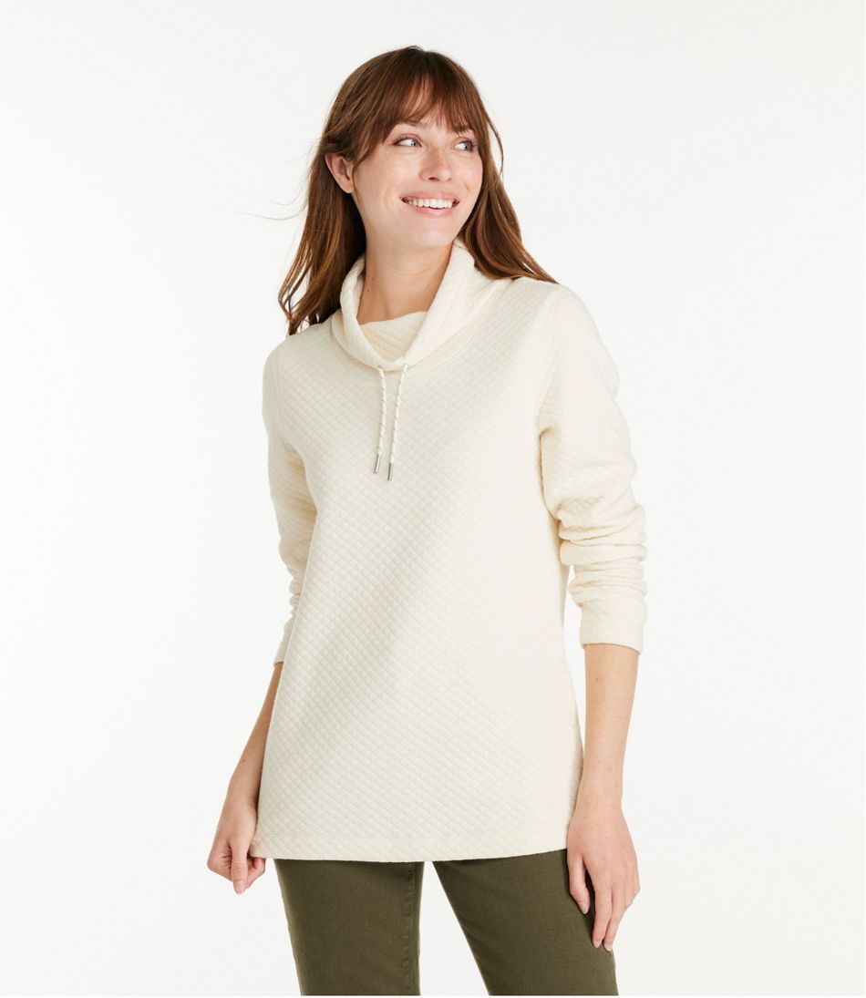 Women's SoftLight Quilted Top, Funnelneck Pullover | L.L.Bean