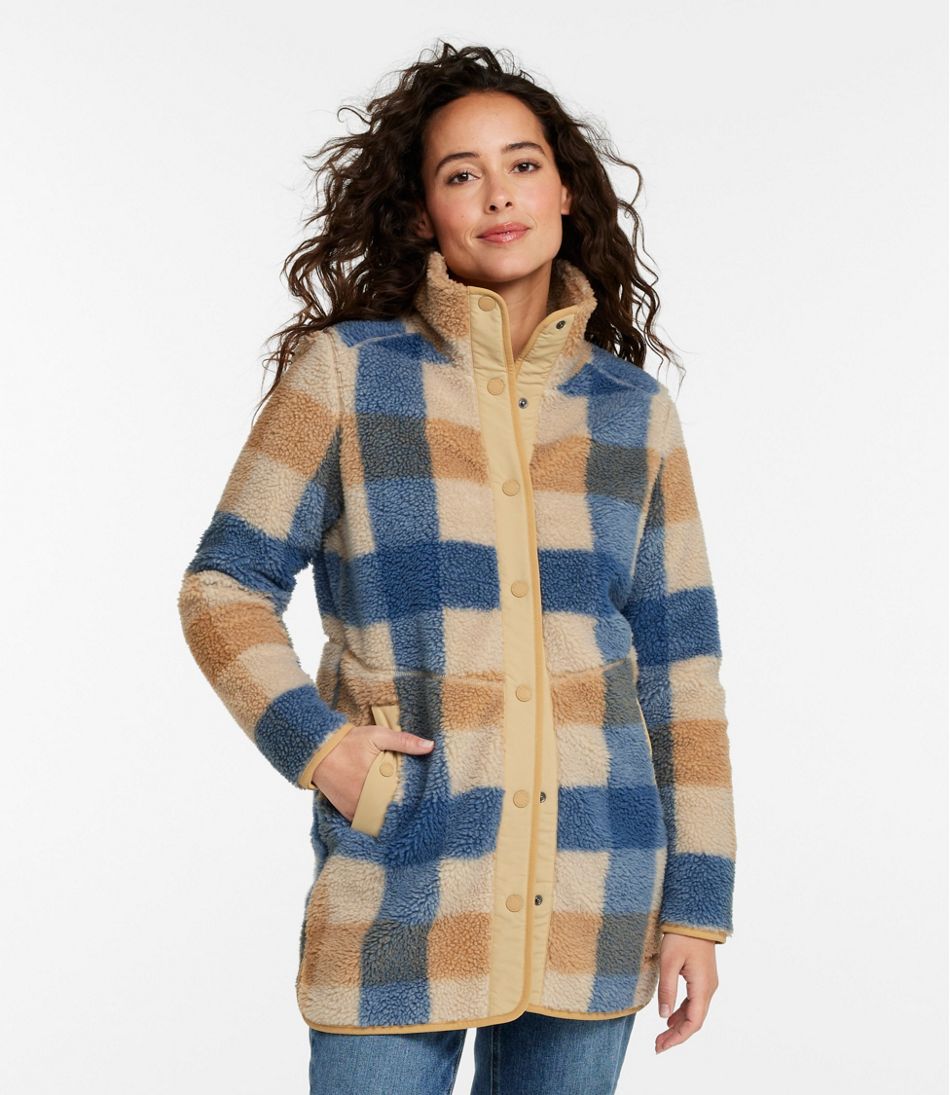 Women's Bean's Sherpa Fleece Coat, Print | L.L.Bean