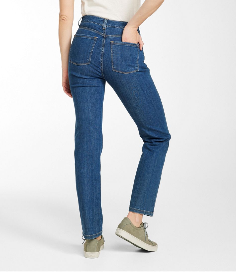 Women's True Shape Jeans, High-Rise Straight-Leg | L.L.Bean