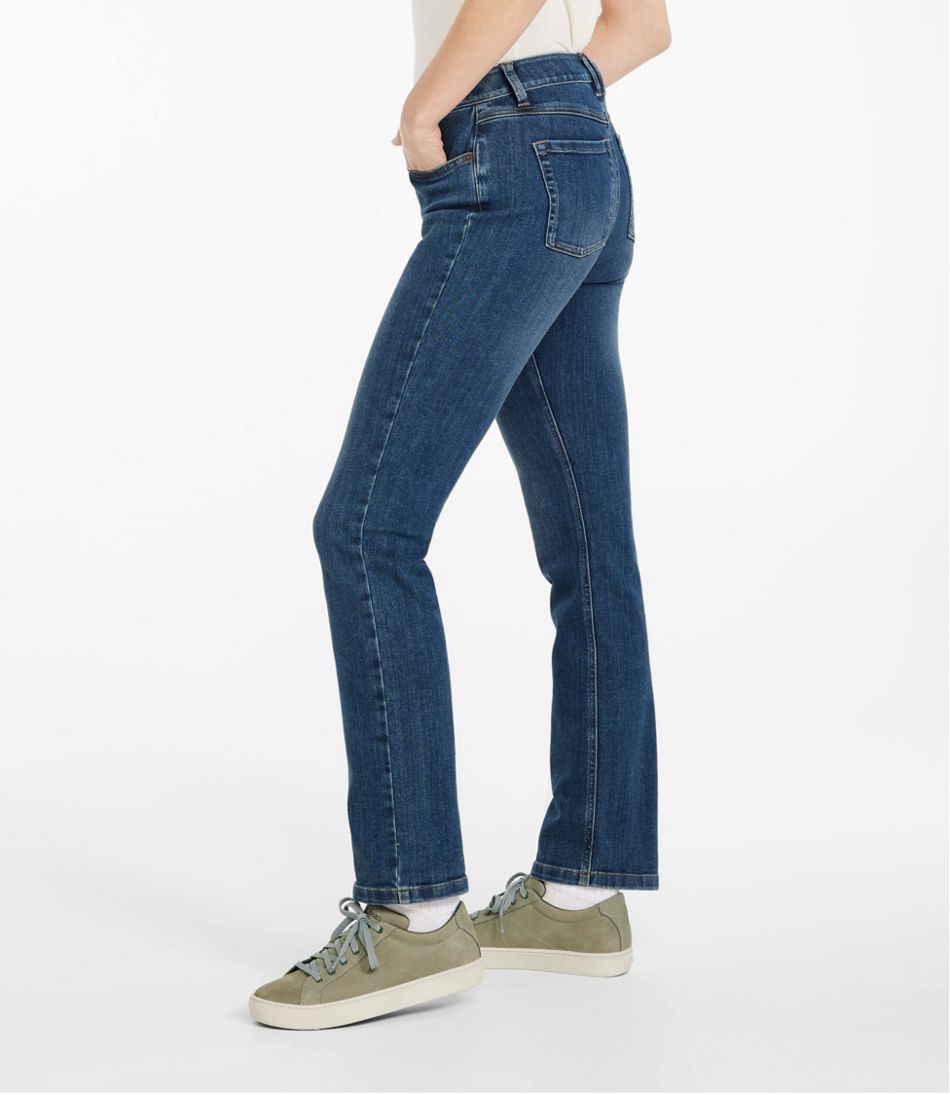 Women's BeanFlex® Jeans, Mid-Rise Straight-Leg | L.L.Bean