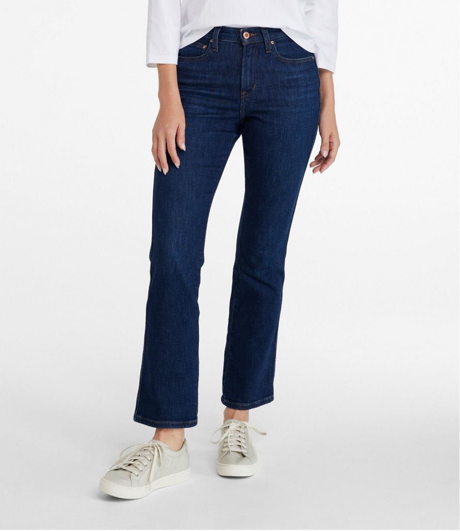 Women's Everyday Stretch Jeans, High-Rise Mini Bootcut Ankle | L.L.Bean