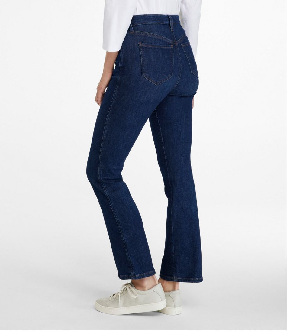 Women's Everyday Stretch Jeans, High-Rise Mini Bootcut Ankle | L.L.Bean