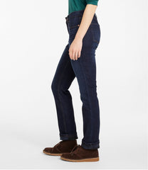 Women's BeanFlex® Jeans, Mid-Rise Straight-Leg Lined | L.L.Bean