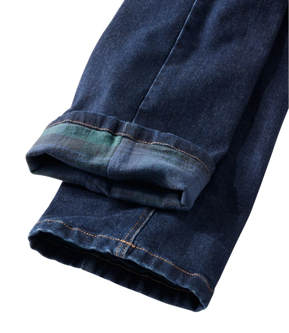 Women's BeanFlex® Jeans, Mid-Rise Straight-Leg Lined | L.L.Bean