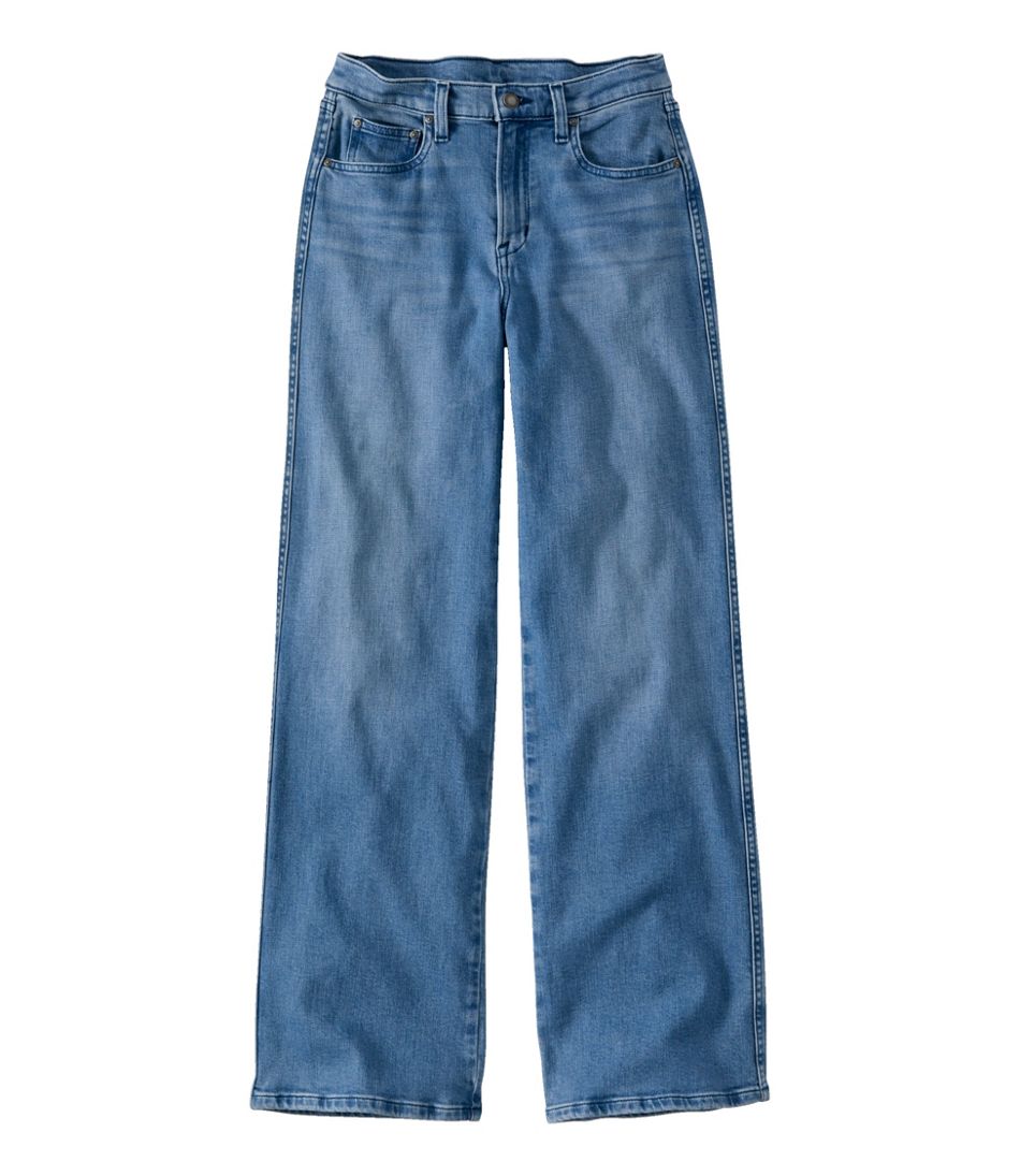 Women's Everyday Stretch Jeans, High-Rise Relaxed Wide-Leg | L.L.Bean