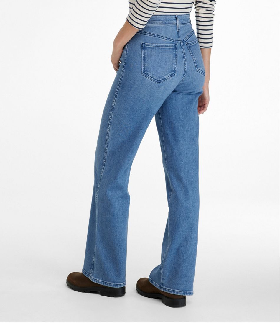 Women's Everyday Stretch Jeans, High-Rise Relaxed Wide-Leg | L.L.Bean