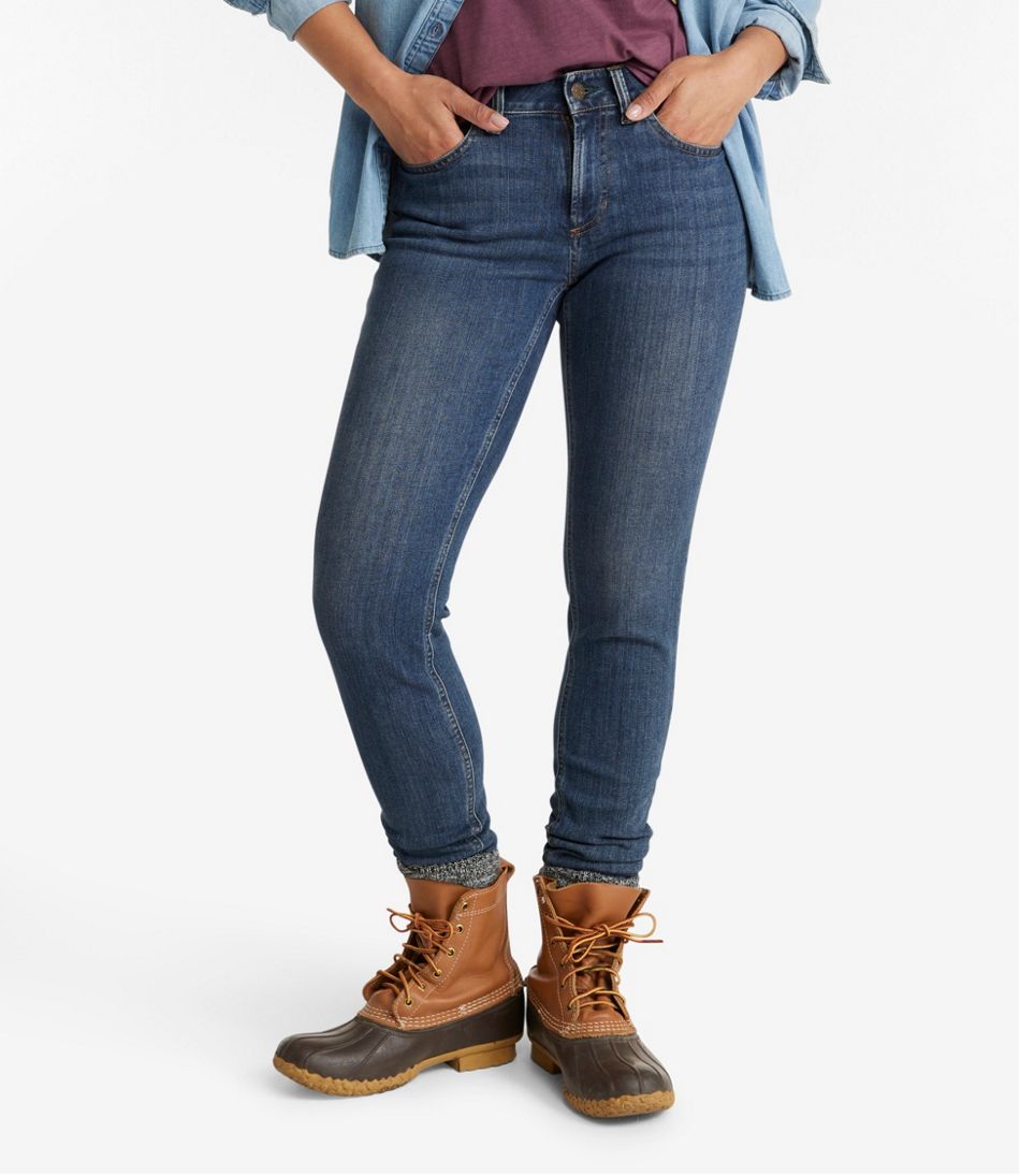 Women's BeanFlex® Jeans, Mid-Rise Skinny-Leg | L.L.Bean