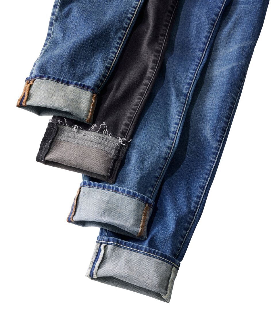 Women's Signature Organic Denim Boyfriend Jeans, Low-Rise Straight-Leg | L.L.Bean