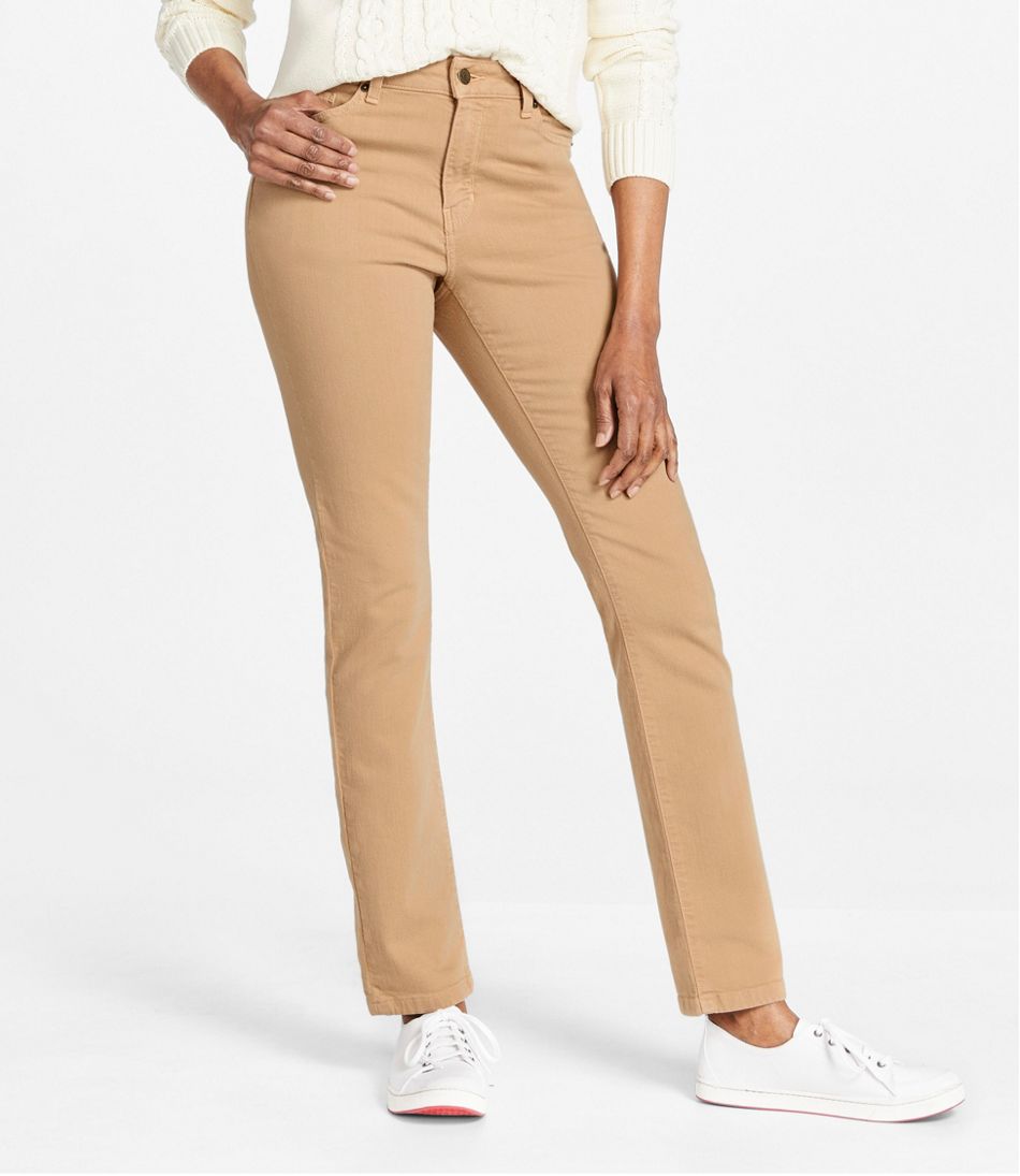 Women's True Shape Jeans, High-Rise Slim-Leg Colors | L.L.Bean