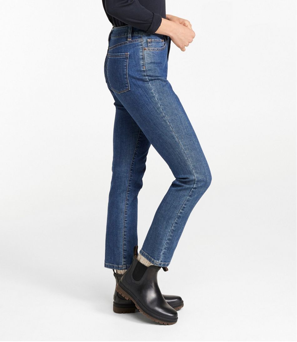 Women's True Shape Jeans, High-Rise Slim-Leg Ankle | L.L.Bean