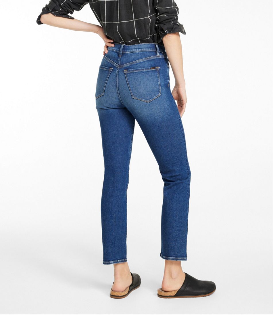 Women's Signature Super Stretch Jeans, High-Rise Skinny-Leg Ankle | L.L.Bean