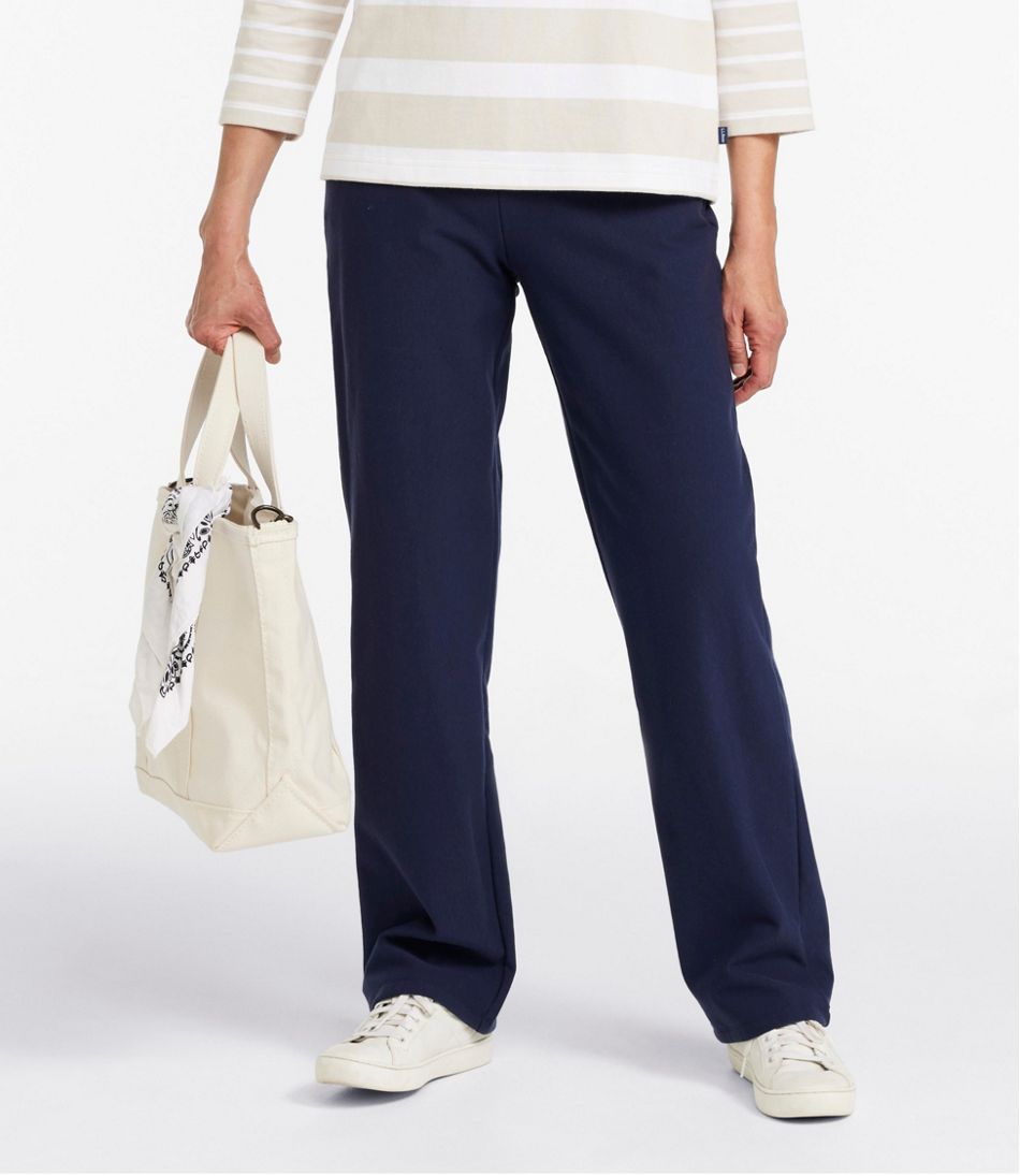 Women's Perfect Fit Pants, Fleece-Backed Straight-Leg | L.L.Bean
