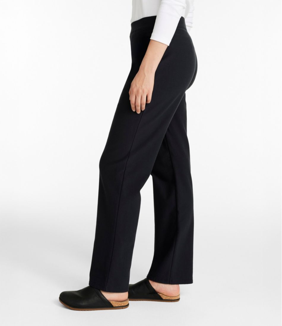 Women's Perfect Fit Pants, Fleece-Backed Straight-Leg | L.L.Bean