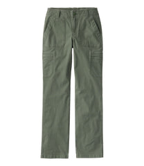 Women's 207 Vintage Cotton Canvas Pants, Mid-Rise Straight-Leg Cargo | L.L.Bean
