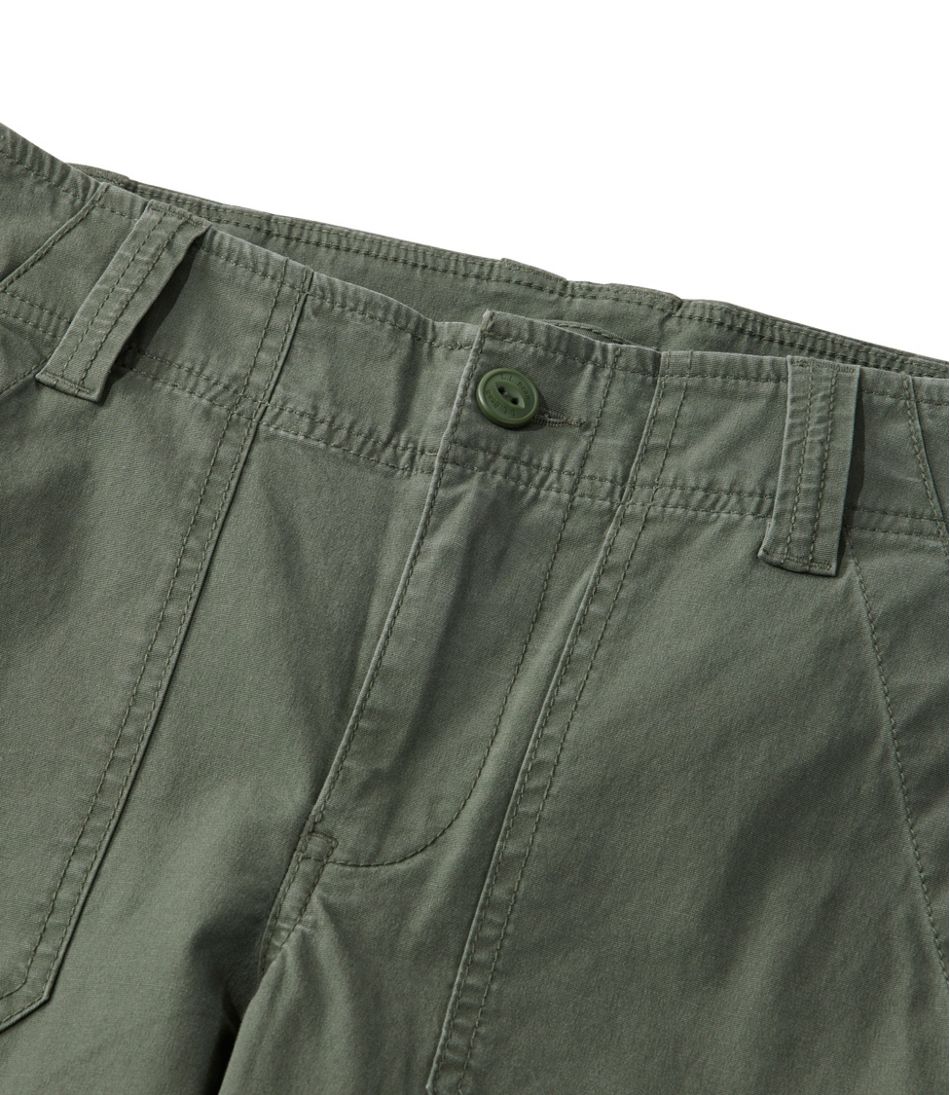 Women's 207 Vintage Cotton Canvas Pants, Mid-Rise Straight-Leg Cargo | L.L.Bean
