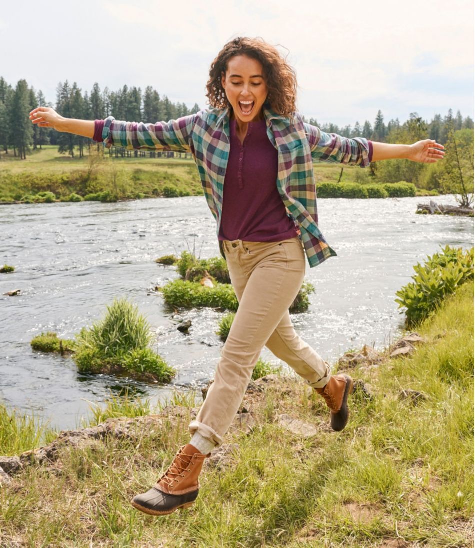 Women's BeanFlex Five-Pocket Corduroy Pants, Mid-Rise Straight-Leg | L.L.Bean