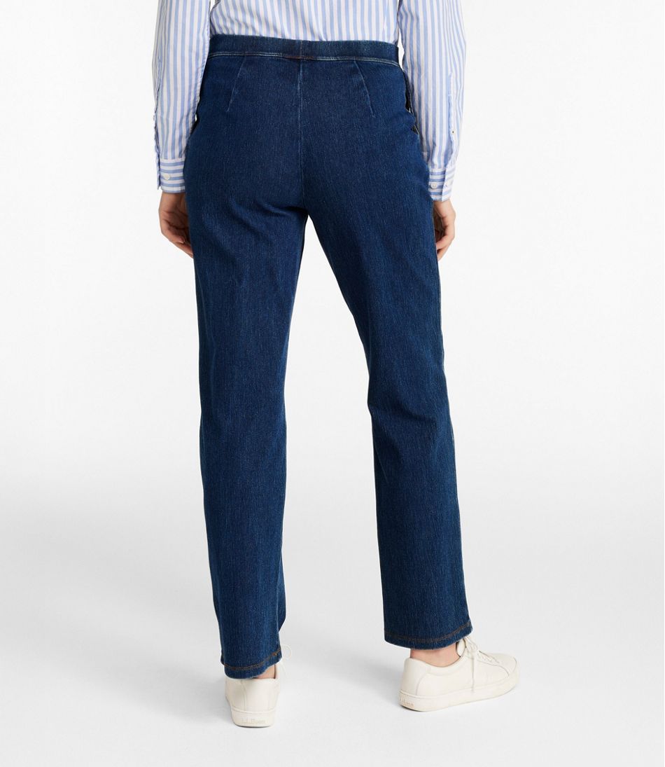 Women's Perfect Fit Pants, Denim Straight-Leg | L.L.Bean