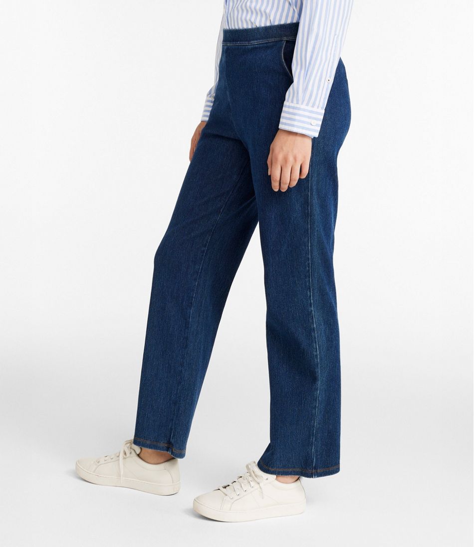 Women's Perfect Fit Pants, Denim Straight-Leg | L.L.Bean