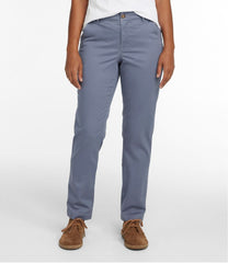 Women's Comfort Stretch Pants, Mid-Rise Straight-Leg Chino | L.L.Bean