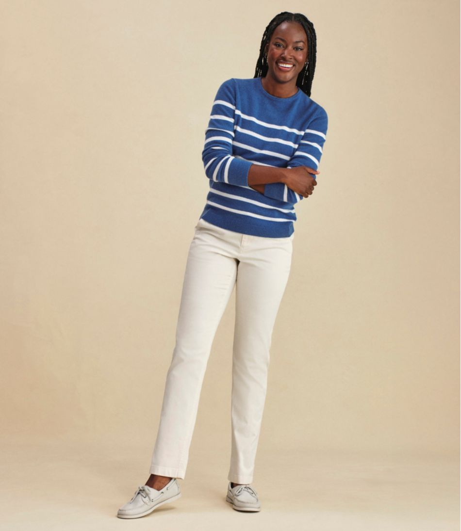 Women's Comfort Stretch Pants, Mid-Rise Straight-Leg Chino | L.L.Bean
