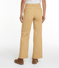 Women's Comfort Stretch Pants, Mid-Rise Wide-Leg Chino | L.L.Bean