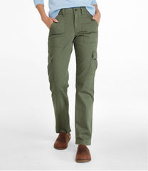 Women's Comfort Stretch Pants, Mid-Rise Straight-Leg Cargo | L.L.Bean