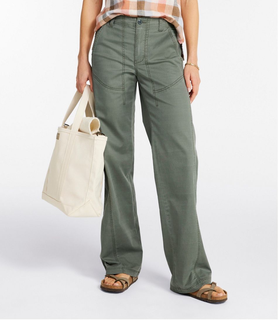 Women's Signature Utility Pants, High-Rise Wide-Leg | L.L.Bean