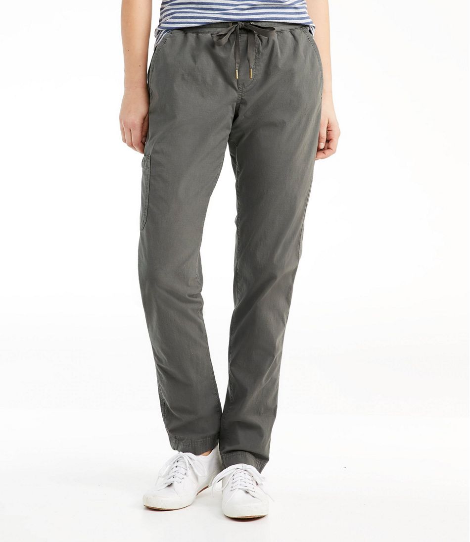 Women's Stretch Ripstop Pull-On Pants, Slim-Leg | L.L.Bean