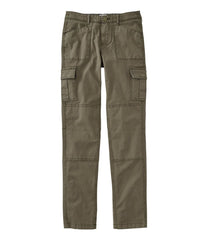 Women's Stretch Canvas Cargo Pants, Mid-Rise Straight-Leg | L.L.Bean