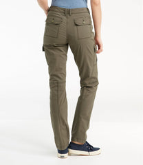 Women's Stretch Canvas Cargo Pants, Mid-Rise Straight-Leg | L.L.Bean