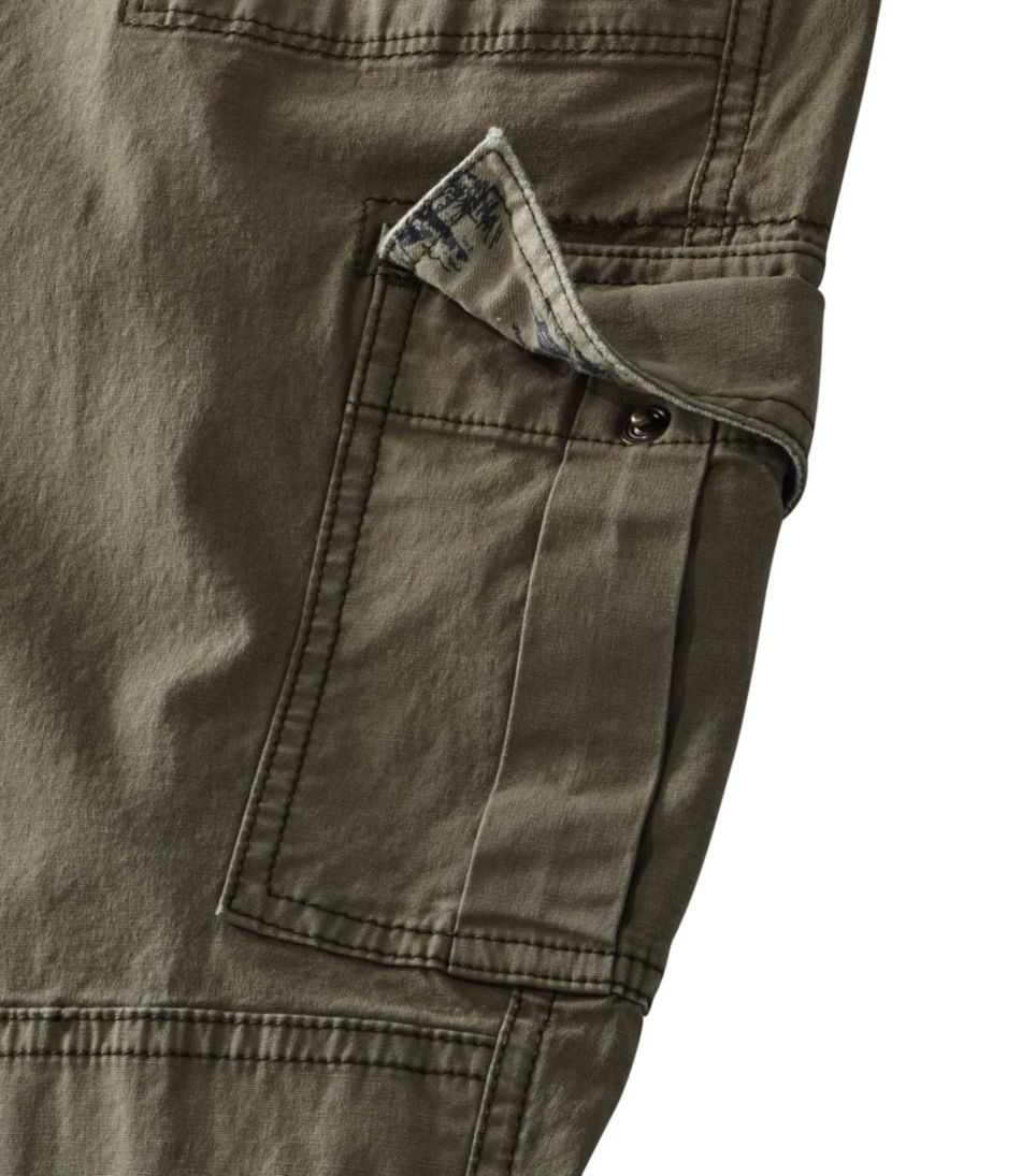 Women's Stretch Canvas Cargo Pants, Mid-Rise Straight-Leg | L.L.Bean