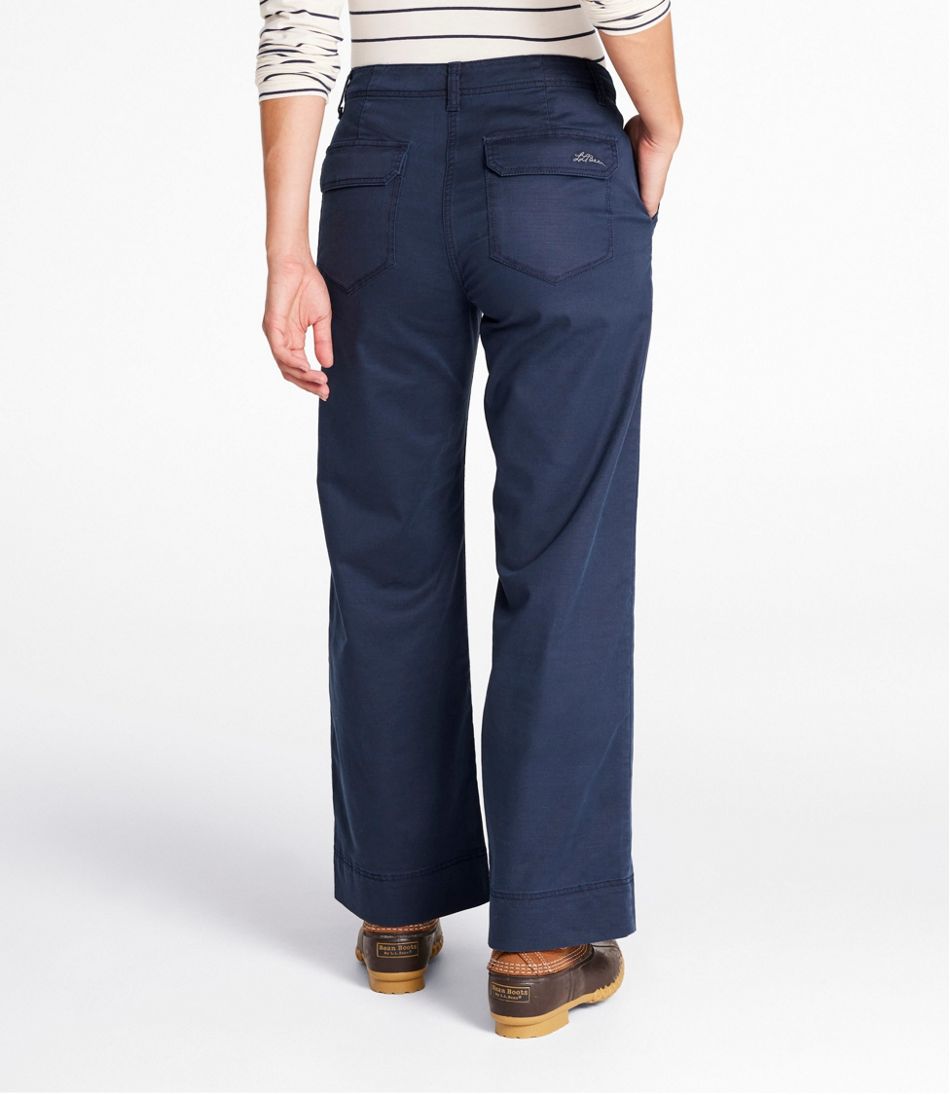 Women's Signature Utility Pants, Mid-Rise Wide-Leg Ankle-Length | L.L.Bean