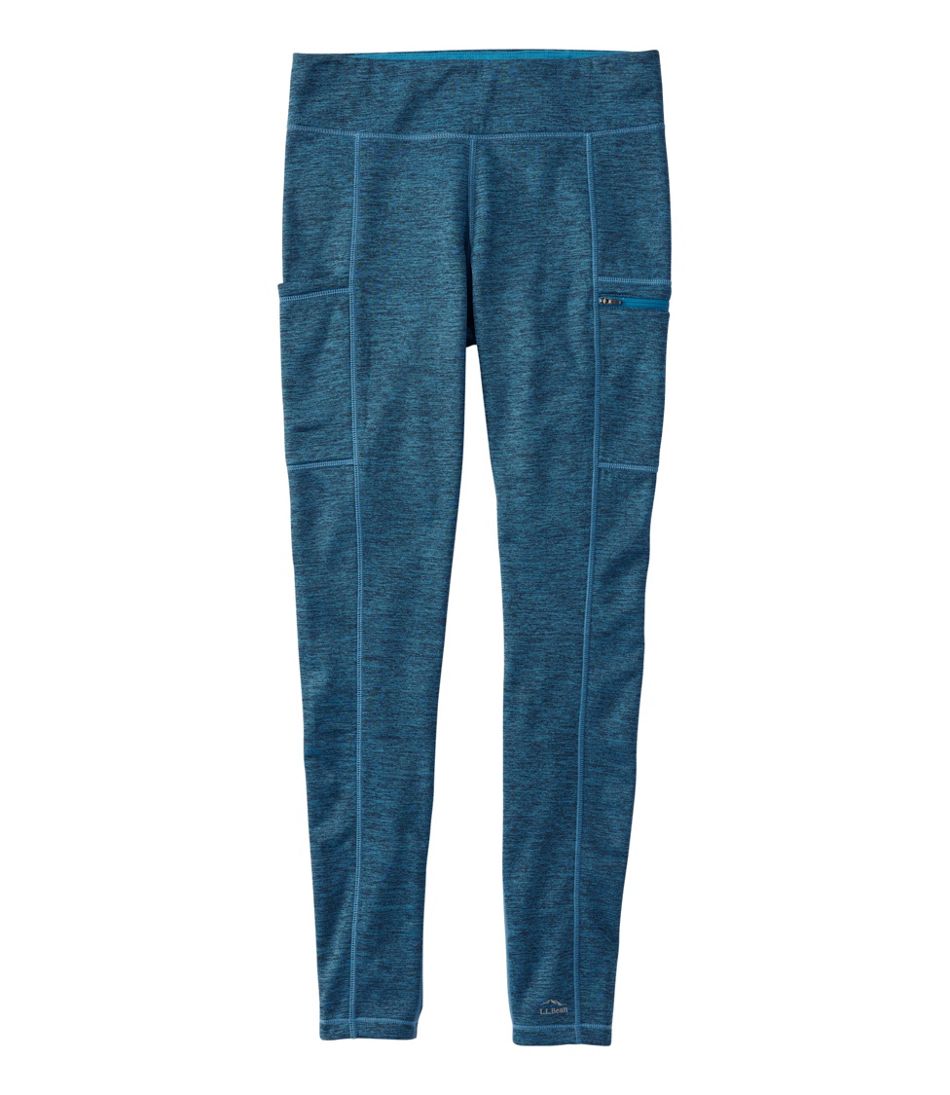 Women's PrimaLoft ThermaStretch Fleece Pocket Tights, Mid-Rise | L.L.Bean