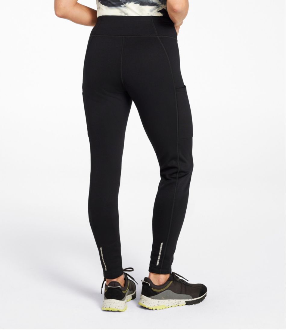 Women's PrimaLoft ThermaStretch Fleece Pocket Tights, Mid-Rise | L.L.Bean