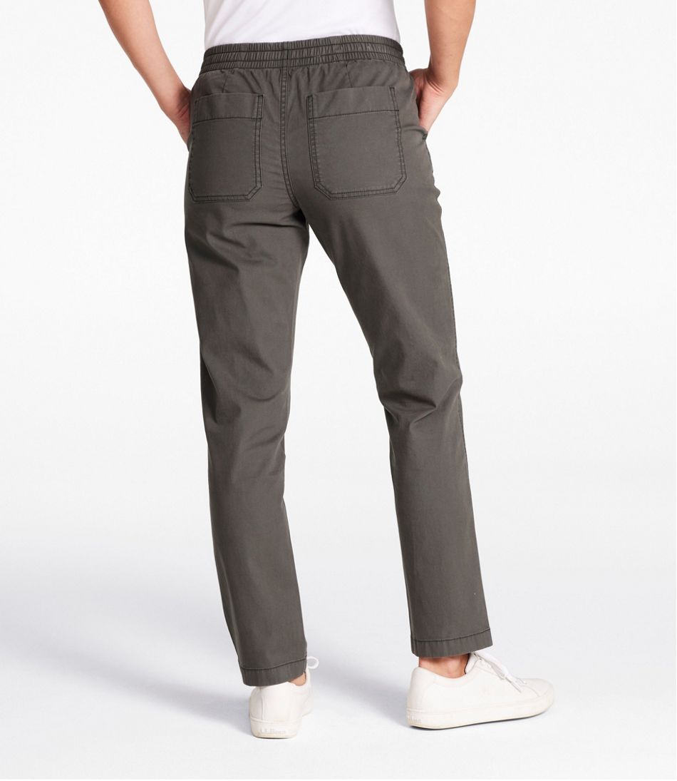 Women's Lakewashed Chino Pants, Mid-Rise Pull-On Ankle | L.L.Bean