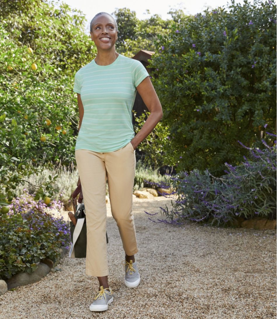 Women's Lakewashed Chino Pants, Mid-Rise Pull-On Ankle | L.L.Bean