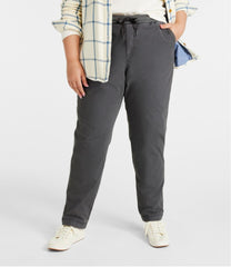 Women's Stretch Ripstop Pull-On Pants, Slim-Leg Fleece-Lined | L.L.Bean