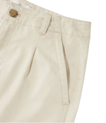 Women's Signature Easy-Cotton Pleated Chinos, Ankle | L.L.Bean