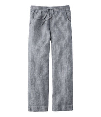 Women's Premium Washable Linen Pull-On Pants, Stripe | L.L.Bean