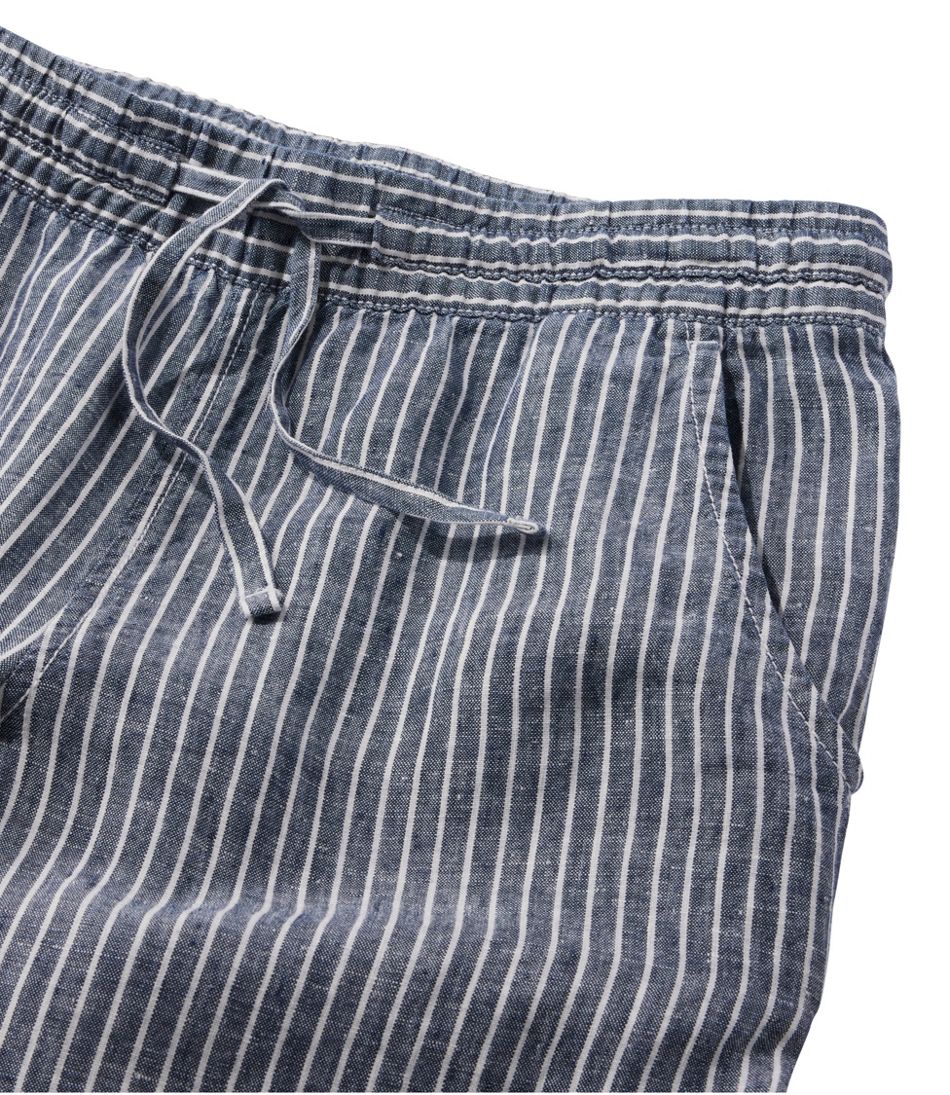 Women's Premium Washable Linen Pull-On Pants, Stripe | L.L.Bean