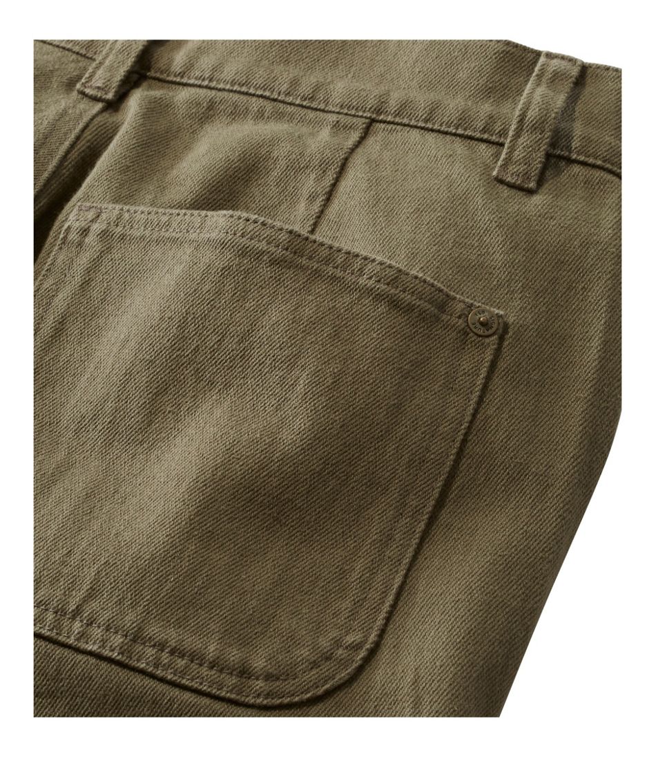 Women's Signature Washed Cotton Barrel Pants, High-Rise Tapered Leg | L.L.Bean