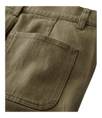 Women's Signature Washed Cotton Barrel Pants, High-Rise Tapered Leg | L.L.Bean