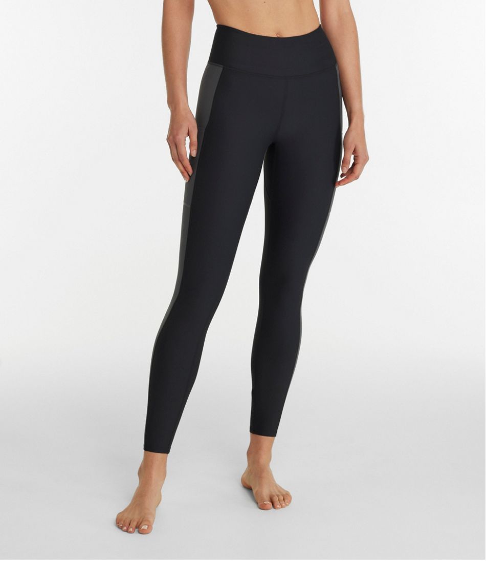 Women's Everyday Performance 7/8 Leggings, High-Rise Pocket Colorblock | L.L.Bean