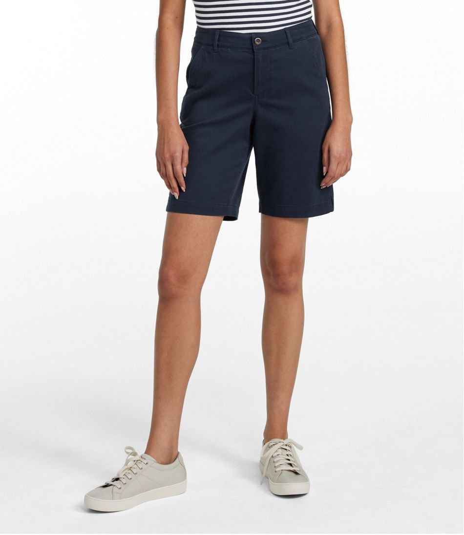 Women's Comfort Stretch Shorts, Chino Bermudas 9" | L.L.Bean