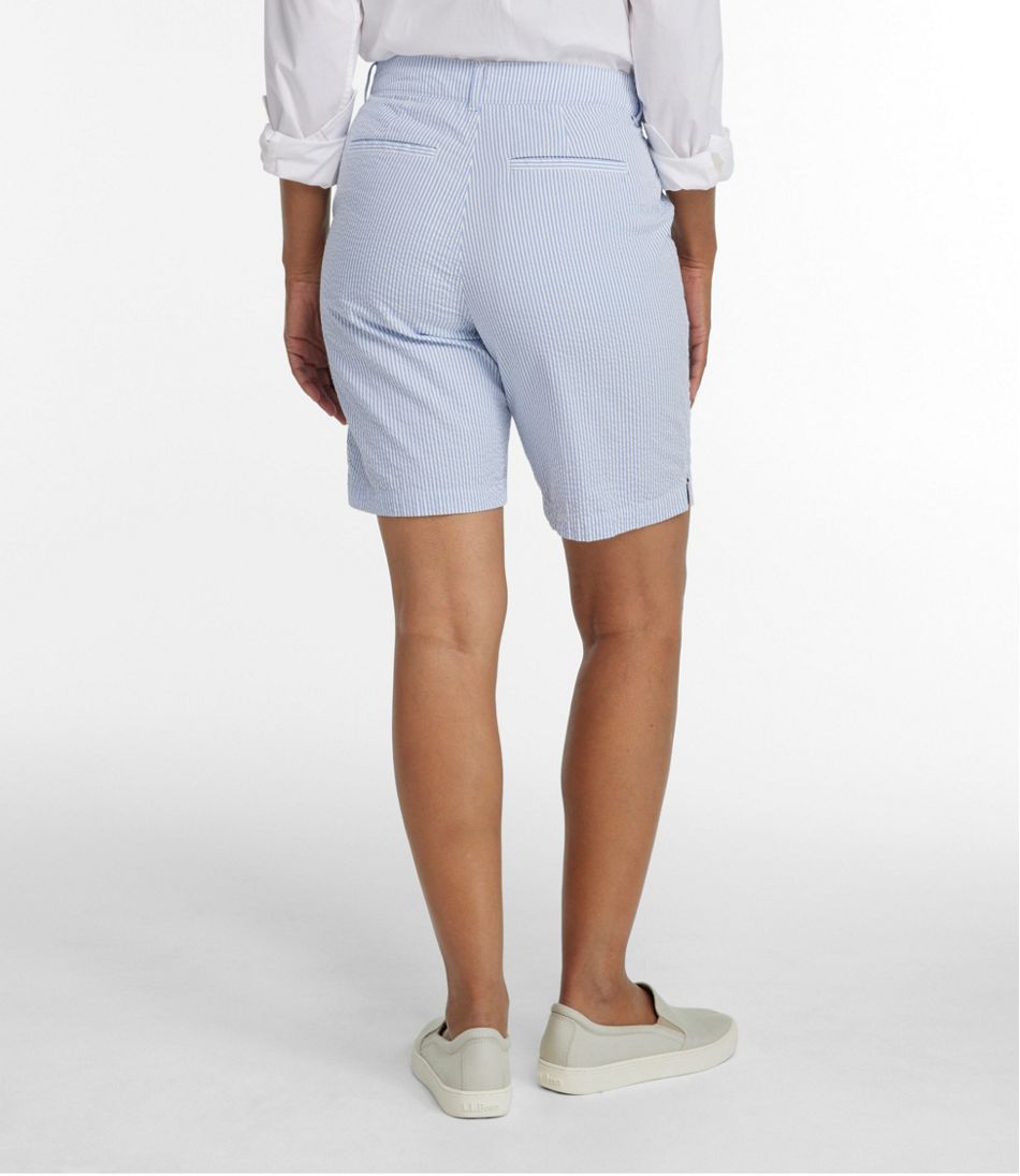 Women's Comfort Stretch Shorts, Seersucker Bermudas 9" | L.L.Bean