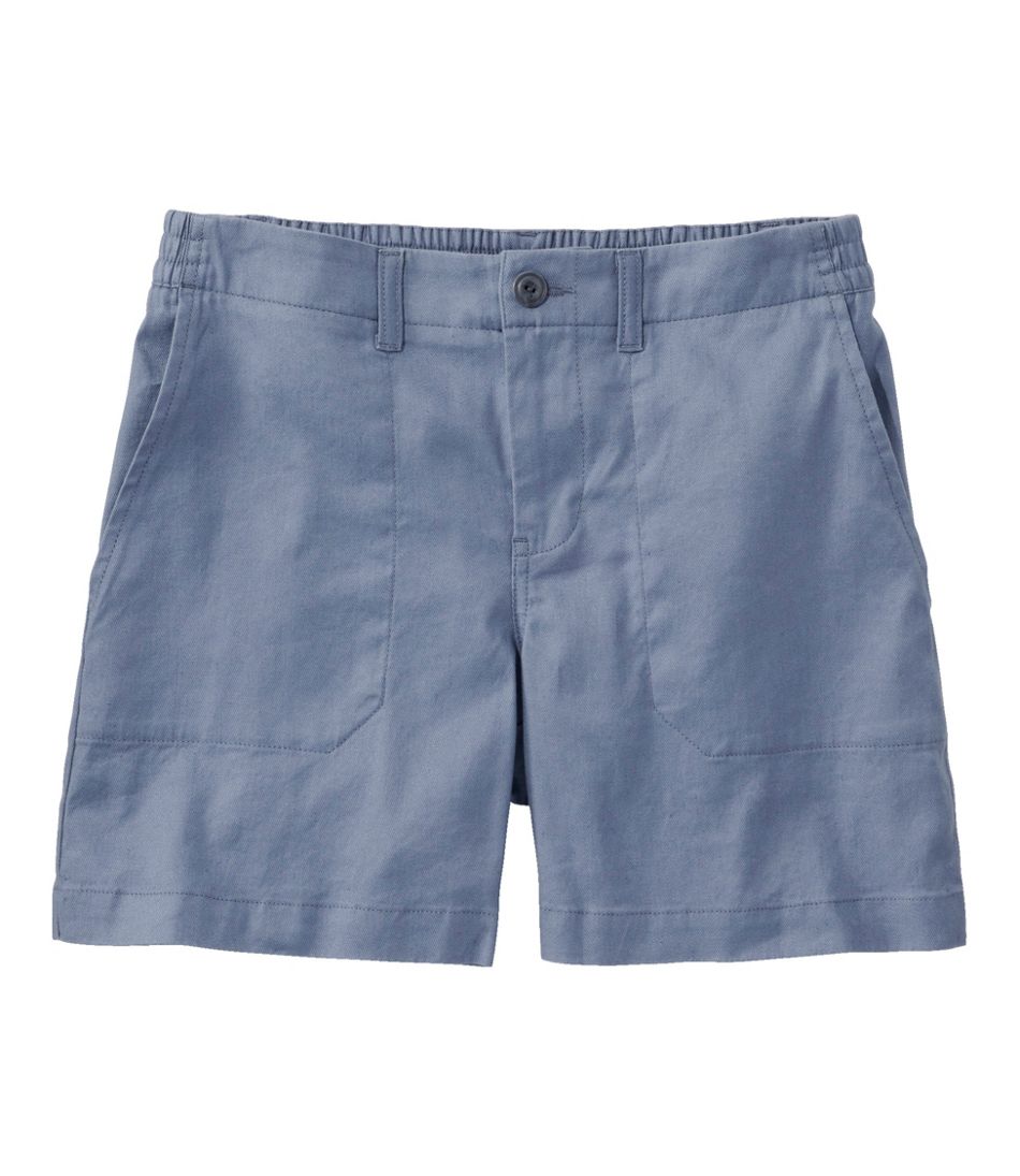 Women's Comfort Stretch Cotton/Linen Shorts, High-Rise 7" | L.L.Bean