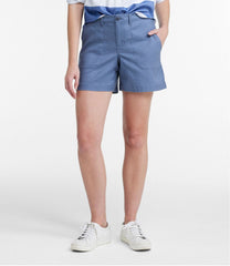 Women's Comfort Stretch Cotton/Linen Shorts, High-Rise 7" | L.L.Bean